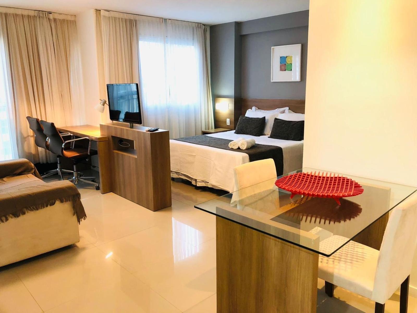 Apartamento Flat Maravilhoso Inteiro Na Barra Da Tijuca Com Garagem